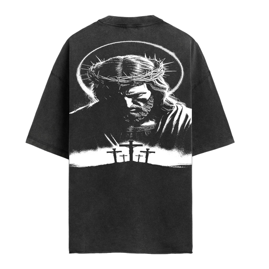 Blood Covered Washed Oversized T-Shirt